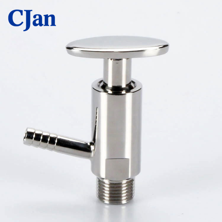 Sanitäres Probenahmeventil mit Clamp-Anschluss aus Edelstahl