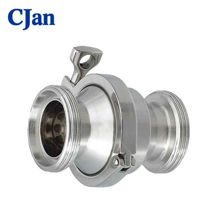 Food Grade Threaded Spring Check Ventil