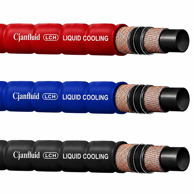 TYPE LCH-SDS - Ultraweicher feuerresistenter Gummischlauch für die Flüssigkeitskühlung von Rechenzentren
